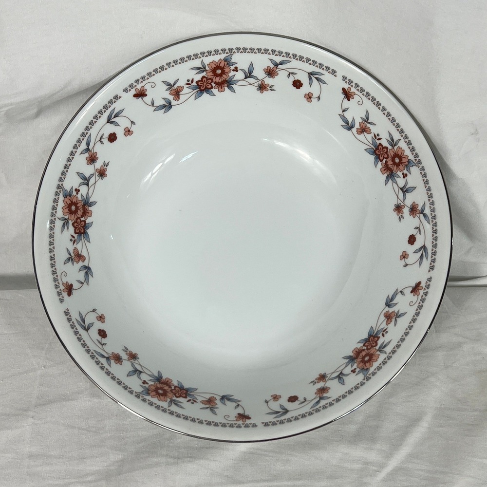 Sheffield Anniversary Porcelain Fine China Floral Serving Bowl 9.25" Cottagecore
